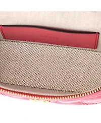 Pre-Owned Gucci Mini Top Handle Vanity Chain Bag Gg Matelasse Leather