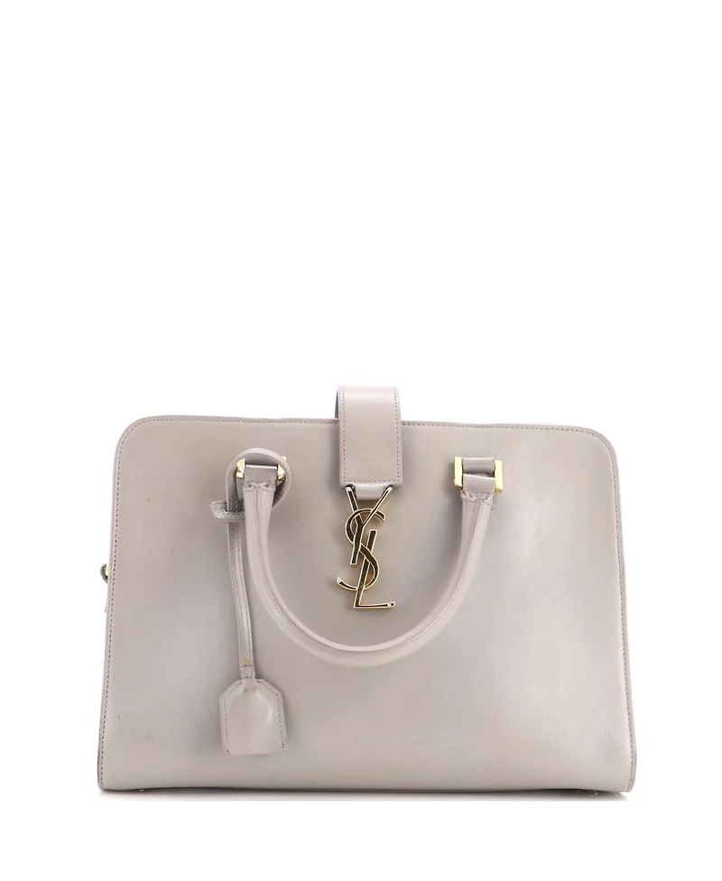 Pre-Owned Saint Laurent Baby Monogram Cabas Leather
