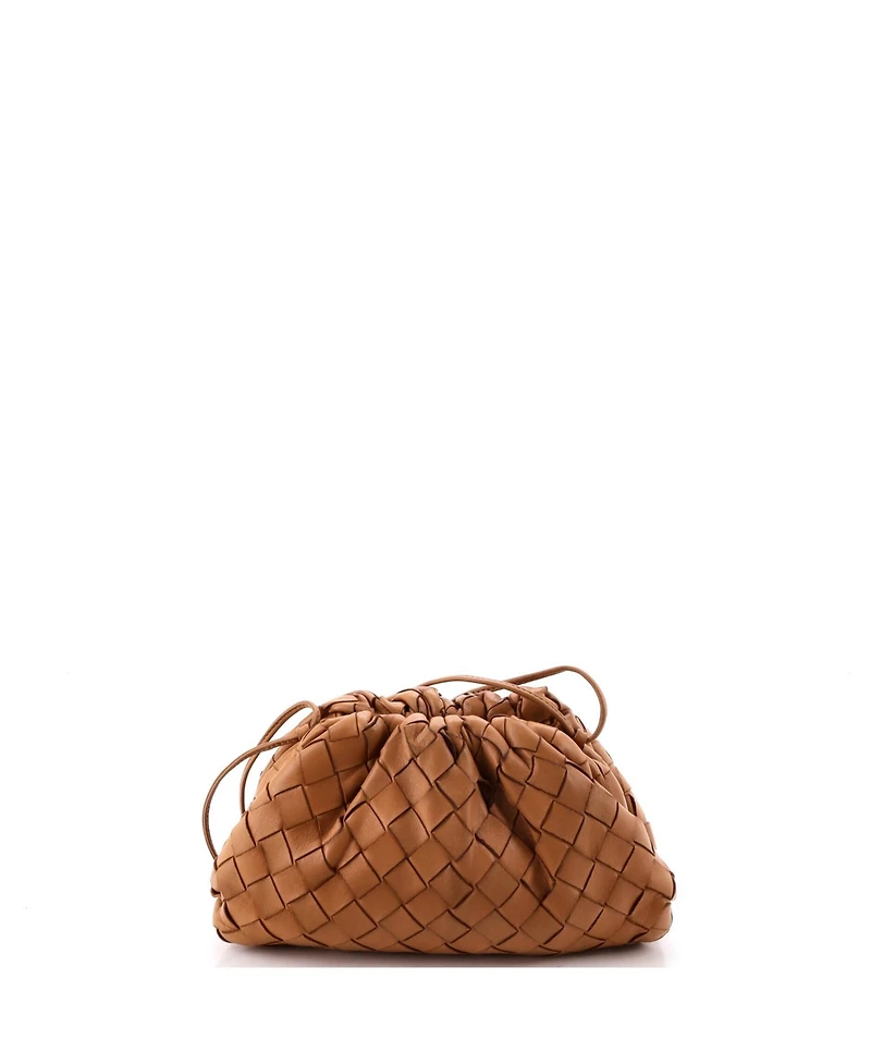 Pre-Owned Bottega Veneta Mini The Pouch Intrecciato Nappa