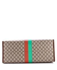 Pre-Owned Gucci Large Fake/Not Convertible Open Tote Printed Gg Coated Canvas