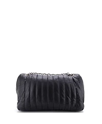 Pre-Owned Balenciaga Medium Monaco Chain Flap Shoulder Bag Quilted Leather
