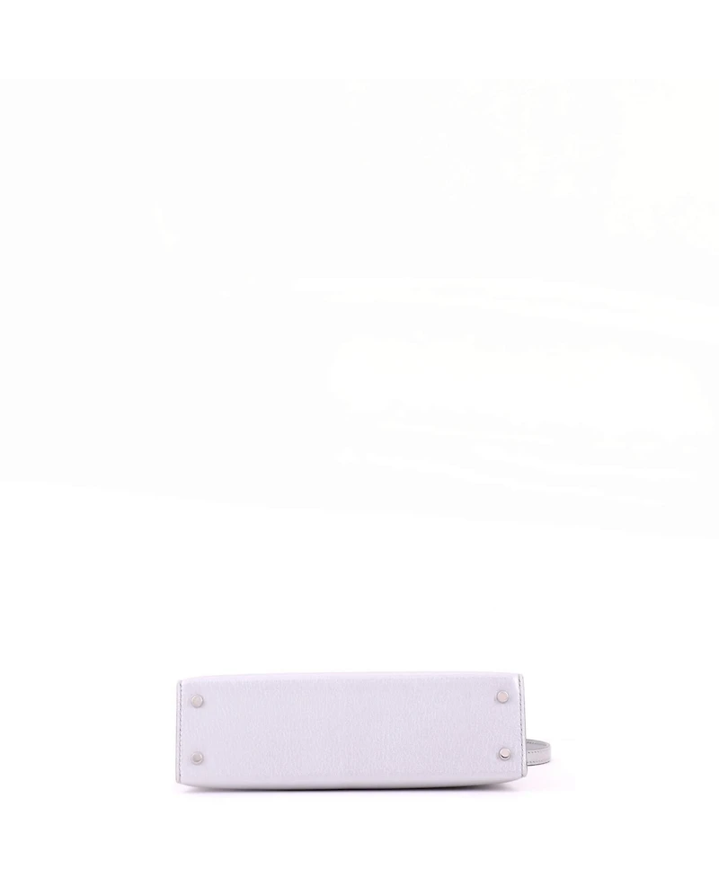 Pre-Owned Hermes Kelly 20 Handbag Metallic Chevre Chamkilight with Palladium Hardware