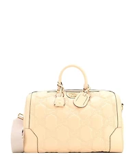 Pre-Owned Gucci Medium Convertible Boston Top Handle Bag Gg Matelasse Leather