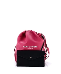 Pre-Owned Saint Laurent Large Teddy Bucket Bag Leather