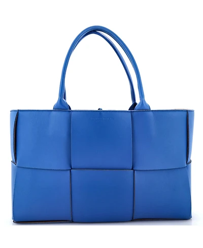 Pre-Owned Bottega Veneta Medium Arco Tote Maxi Intrecciato Leather