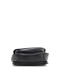 Pre-Owned Saint Laurent Medium Niki Chain Flap Bag Embossed Leather