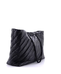 Pre-Owned Balenciaga Large Crush Carry All Chain Tote Quilted Leather