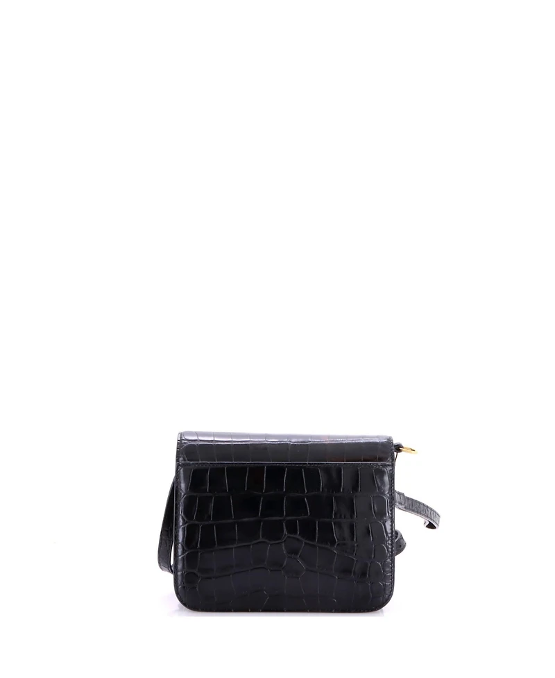 Pre-Owned Balenciaga Small B. Dot Flap Bag Embossed Leather