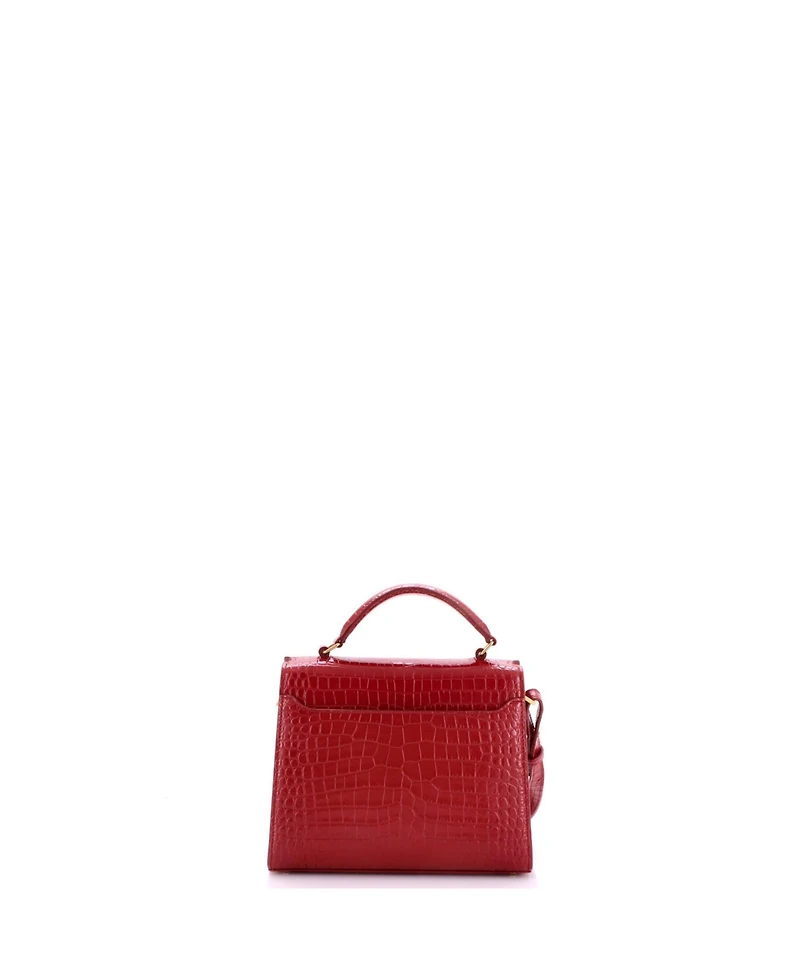 Pre-Owned Saint Laurent Mini Cassandra Top Handle Bag Embossed Leather