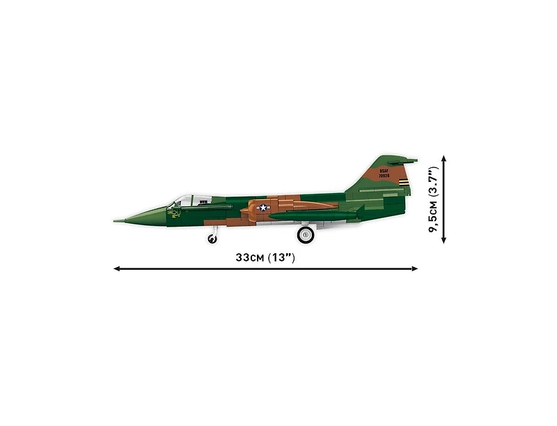 Cobi Historical Collection Vietnam War Lockheed F-104 Starfighter 1:48 Scale 438-Piece Building Set, Ages 8+