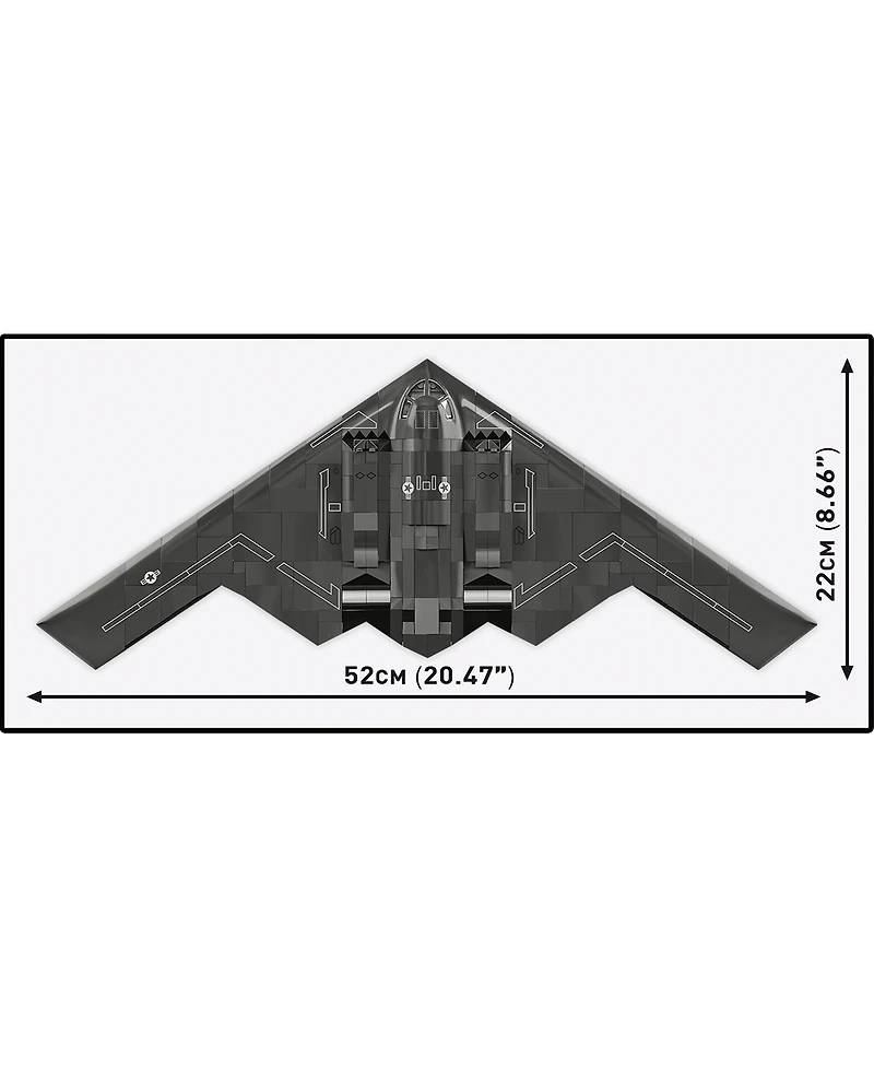 Cobi Armed Forces Northrop Grumman B-2 Spirit 1109-Piece Building Set, Ages 10+