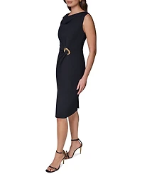 Donna Karan New York Women's Sleeveless Boat-Neck Sheath Dress