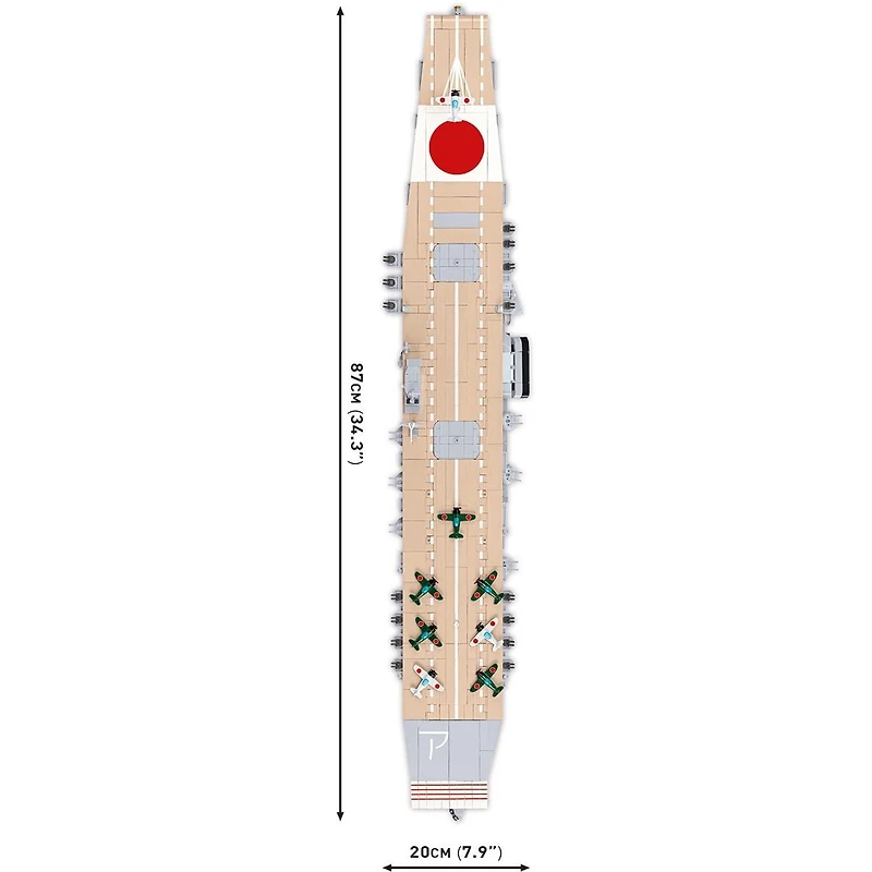Cobi Historical Collection Ww Ii Ijn Akagi Imperial Japanese Fleet Carrier Set #4851 3573-Piece Building Set, Ages 11+