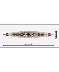 Cobi Historical Collection Wwii Battleship Bismarck 1:300 Scale Model 3,204-Piece Building Set, Ages 12+