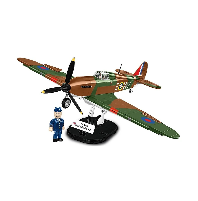Cobi Historical Collection Wwii Hawker Hurricane (No 302 Sqn. Raf) 375-Piece Building Set, Ages 8+