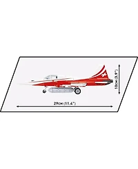 Cobi Swiss Air Force Team Patrouille Suisse Northrop F-5E Tiger Ii 351-Piece Building Set, Ages 6+