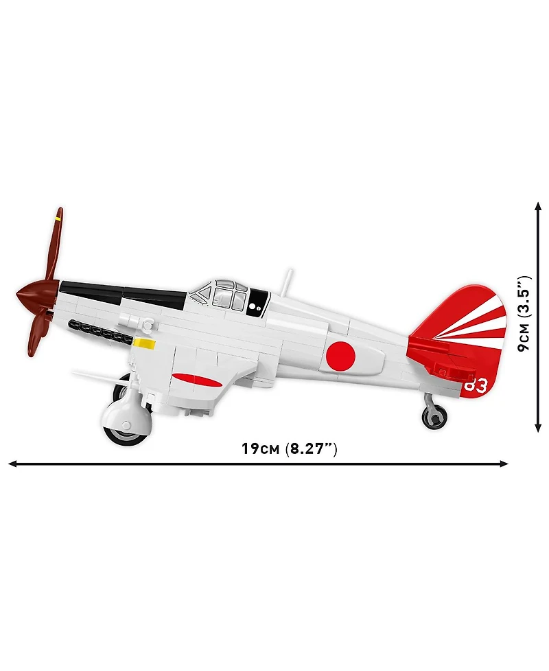 Cobi Historical Collection Wwii Kawasaki Ki-62 Hien Plane, 141 Pieces
