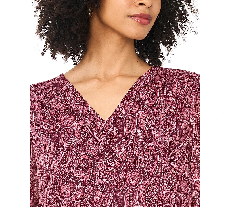 Sam & Jess Women's Blouson V-Neck Top