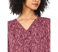 Sam & Jess Women's Blouson V-Neck Top