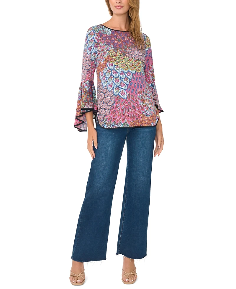 Sam & Jess Women's Bell-Sleeve Top