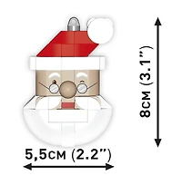 Cobi Santa Claus Christmas Tree Decorations 75-Piece Tree Ornament, Ages 5+