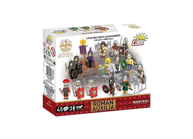 Cobi Roman Imperium Collection Roman Auxilia 45-Piece 3-Figure and Horse Building Set, Ages 5+