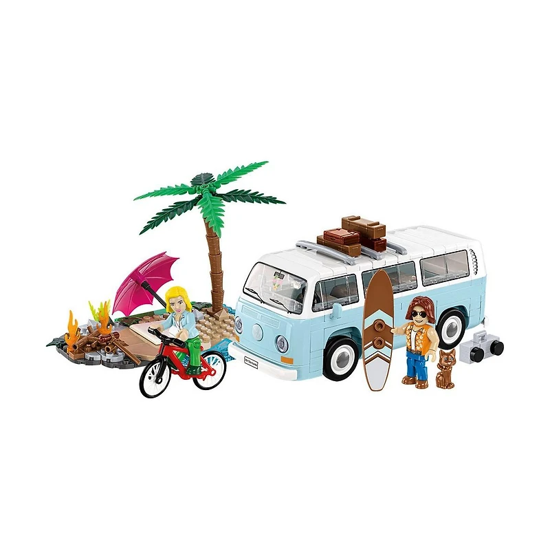 Cobi Volkswagen Action Town T2a Kombi 292-Piece Building Set, Ages 8+