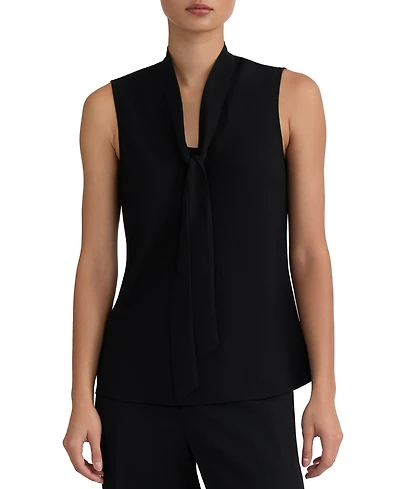 Kasper Women's Sleeveless Tie-Neck Top, Regular & Petite