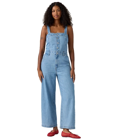 Levi's Women's Drea Square Neck Button-Front Jumpsuit