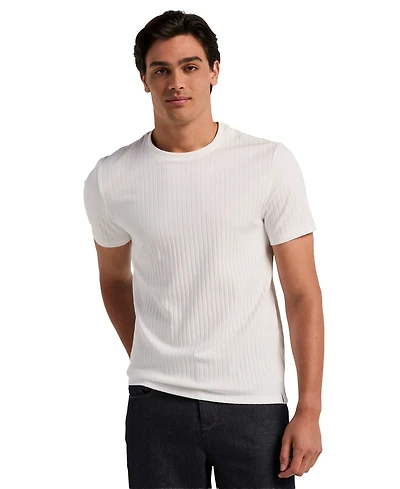 Perry Ellis Men's Rib Knit Crew Neck T-shirt