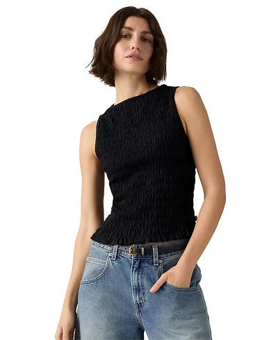 Levi's Women's Bella Smocked Boat Neck Top