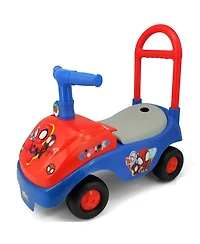 Kiddieland Spidey Foldable-Handle Interactive-Dashboard Ride-On, Ages 1+