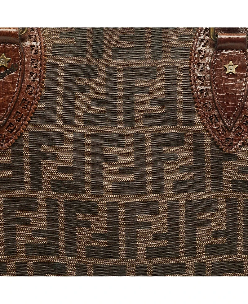 Pre-Owned Fendi Zucca Canvas and Leather Chef De Jour Satchel