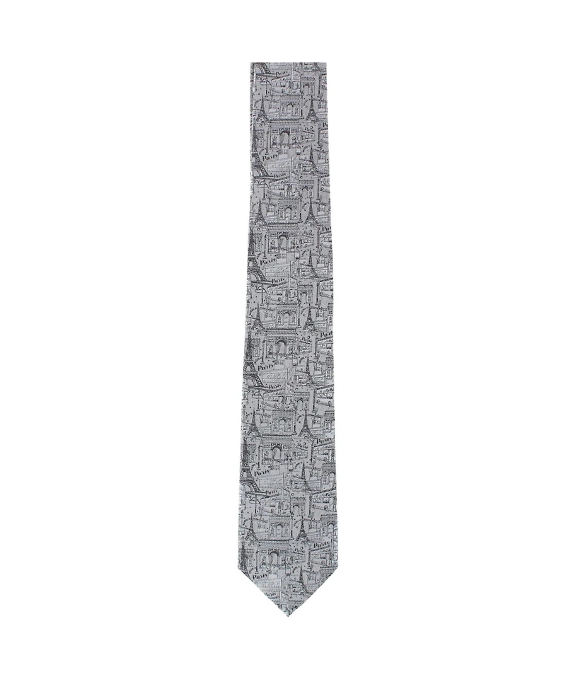 Trafalgar Men's Parisian Nights Silk Novelty Tie