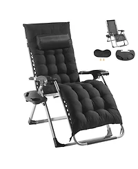 Vevor Zero Gravity Chair 26" Zero Gravity Recliner Lounge Chair Indoor and Outdoor