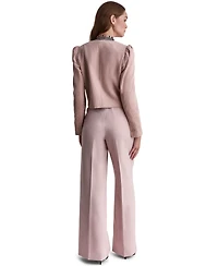 Bcbg Women's Corduroy Puff-Shoulder Collarless Jacket