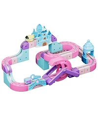 Contixo MT6 Princess Castle Magnetic Train Track 96-Piece Building Set with Rechargeable Motorized Train, Ages 3+