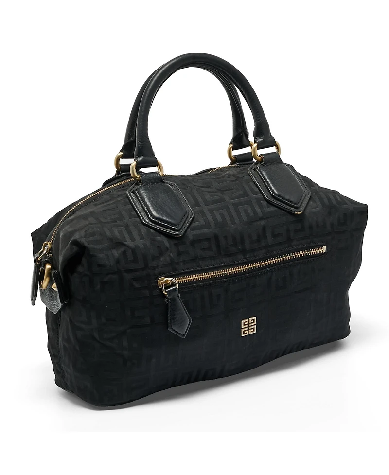 Pre-Owned Givenchy 4G Monogram Nylon and Leather Satchel