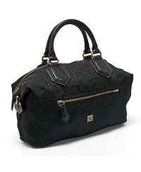Pre-Owned Givenchy 4G Monogram Nylon and Leather Satchel