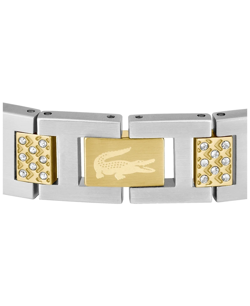 Lacoste Men's Metropole Two-Tone Stainless Steel with Crystal Bracelet