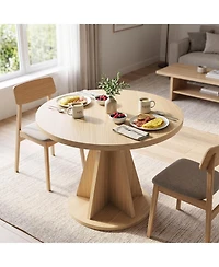 Gaomon 31.5 Inch Round Dining Table For 4 Persons, Kitchen Table, 1.18 Thick Tabletop, Modern Styling