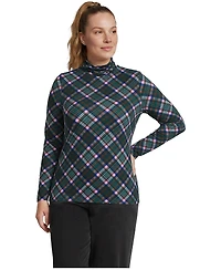 Lands' End Plus Lightweight Jersey Long Sleeve Turtleneck