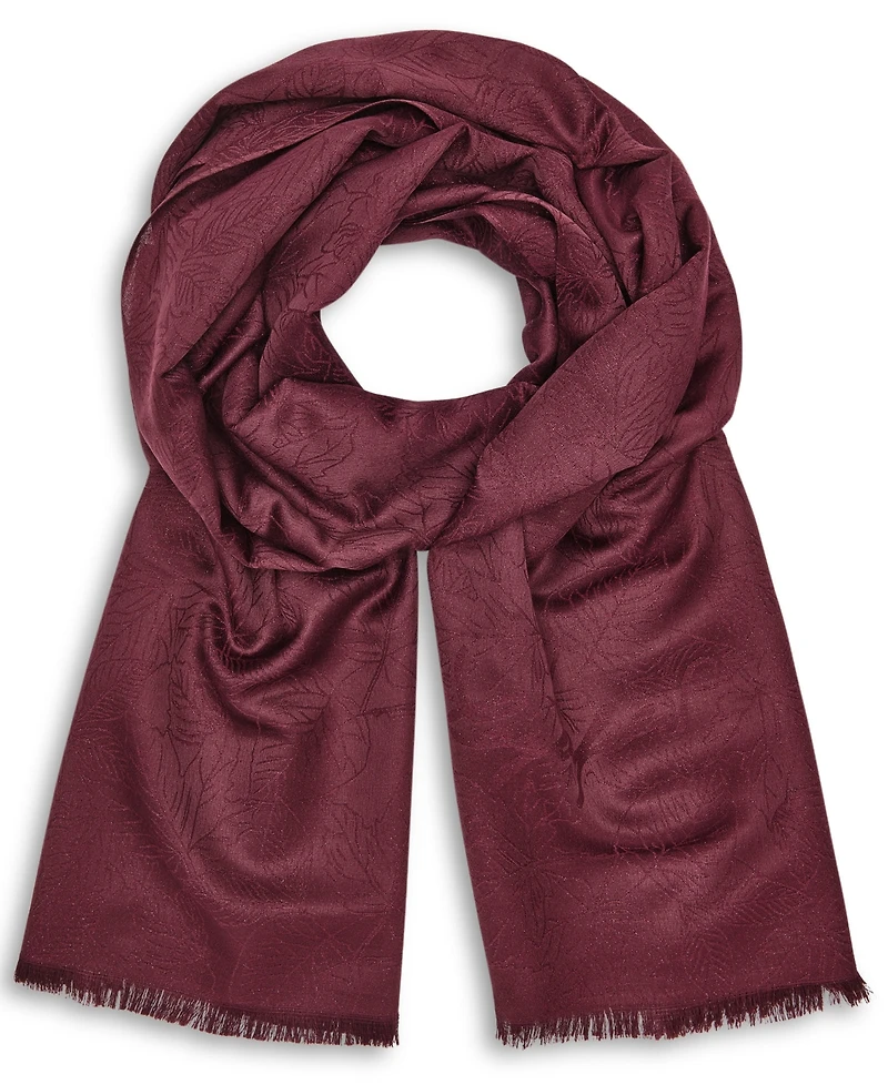 Karl Lagerfeld Paris Pashmina Lurex Leaf Wrap