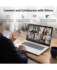 Hp 17.3" Touchscreen Business Copliot Ai Laptop, Intel Core Ultra 7 255U, Intel Graphics, 8GB DDR5, 512GB Ssd, Wi-Fi 6, Win11 Home, Silver