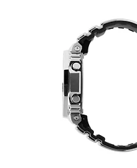 G-Shock Men's Analog Digital Silver-Tone Silicone Watch 44.4mm