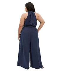 City Chic Women's Clara Halter Wide Leg Jumpsuit
