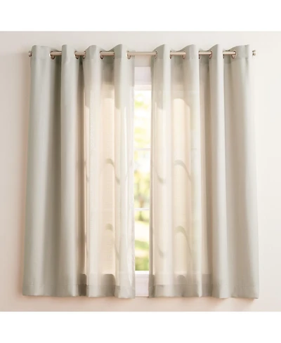 Loha Light Filtering, Grommet Top Curtain Panels (Set of 2)