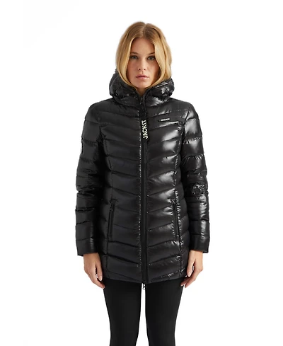 JACK1T Women's Hooded Down Coat Jacket