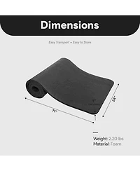 BalanceFrom Yoga Mat, 1" Extra Thick Exercise Pilates Workout Mat