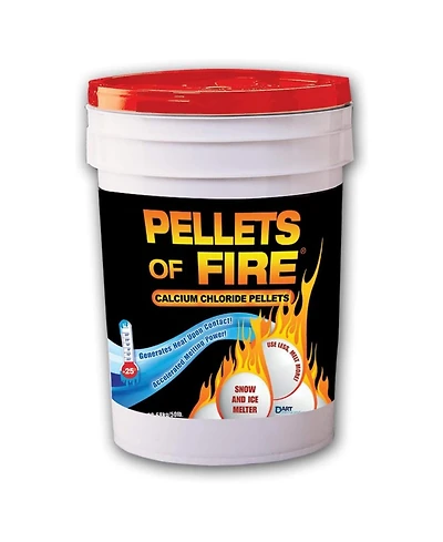 Snow Joe Pellets of Fire Ice Melter for Driveways and Sidewalks, 50 lbs, CPP50